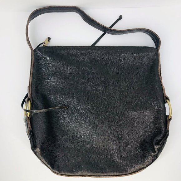 Banana Republic Brown 100% Leather Curved Hobo Bag - Picture 5 of 9